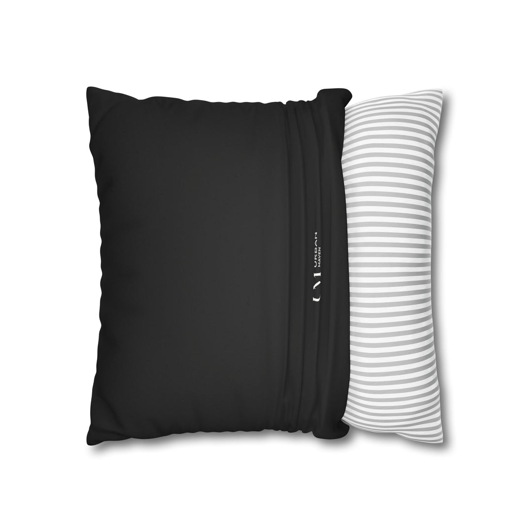 Geometric Black Pillowcase