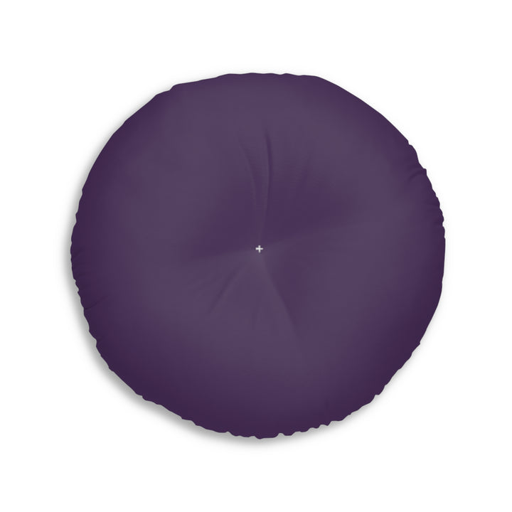 Purple Leaf Tufted Pillow