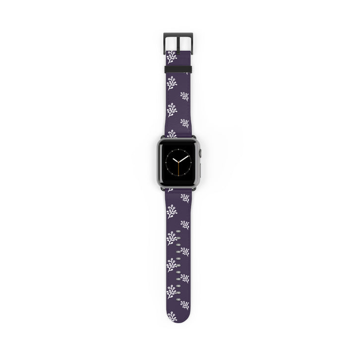 Delicate Bloom Faux Leather Watch Band