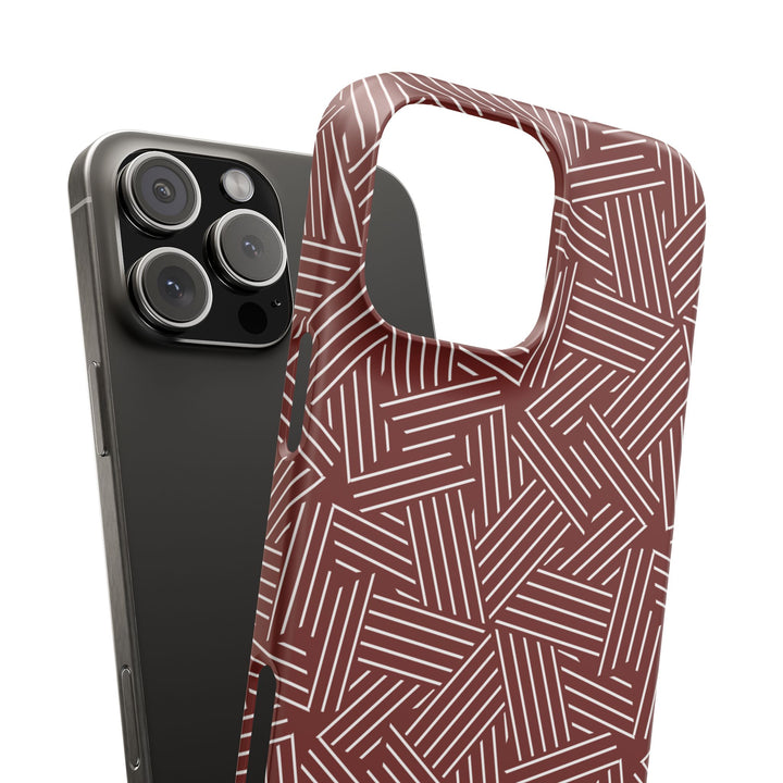 Red Line Pattern Case