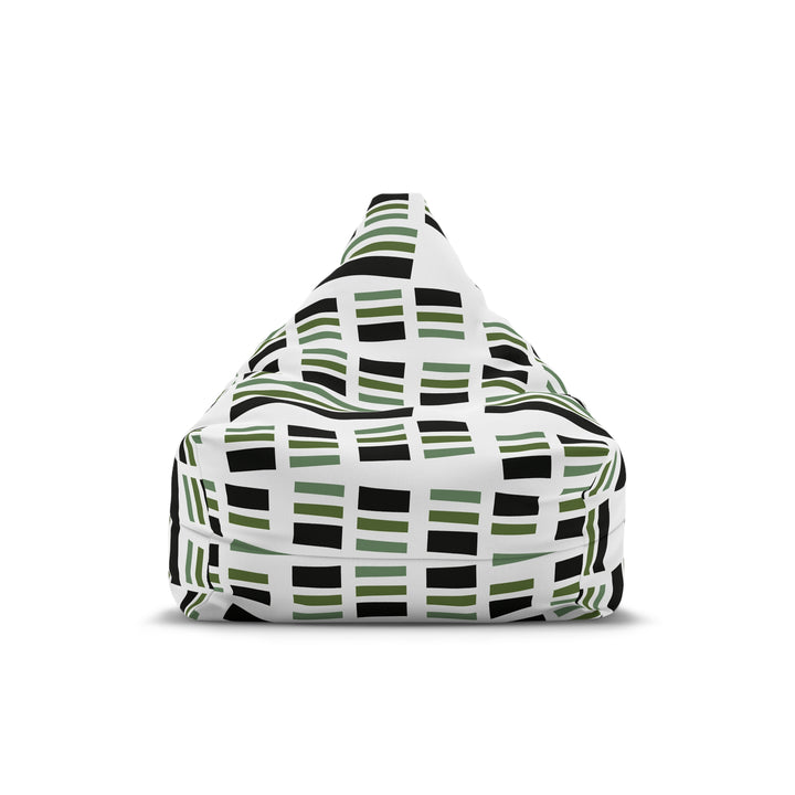 Green & Black Checkered Bean Bag