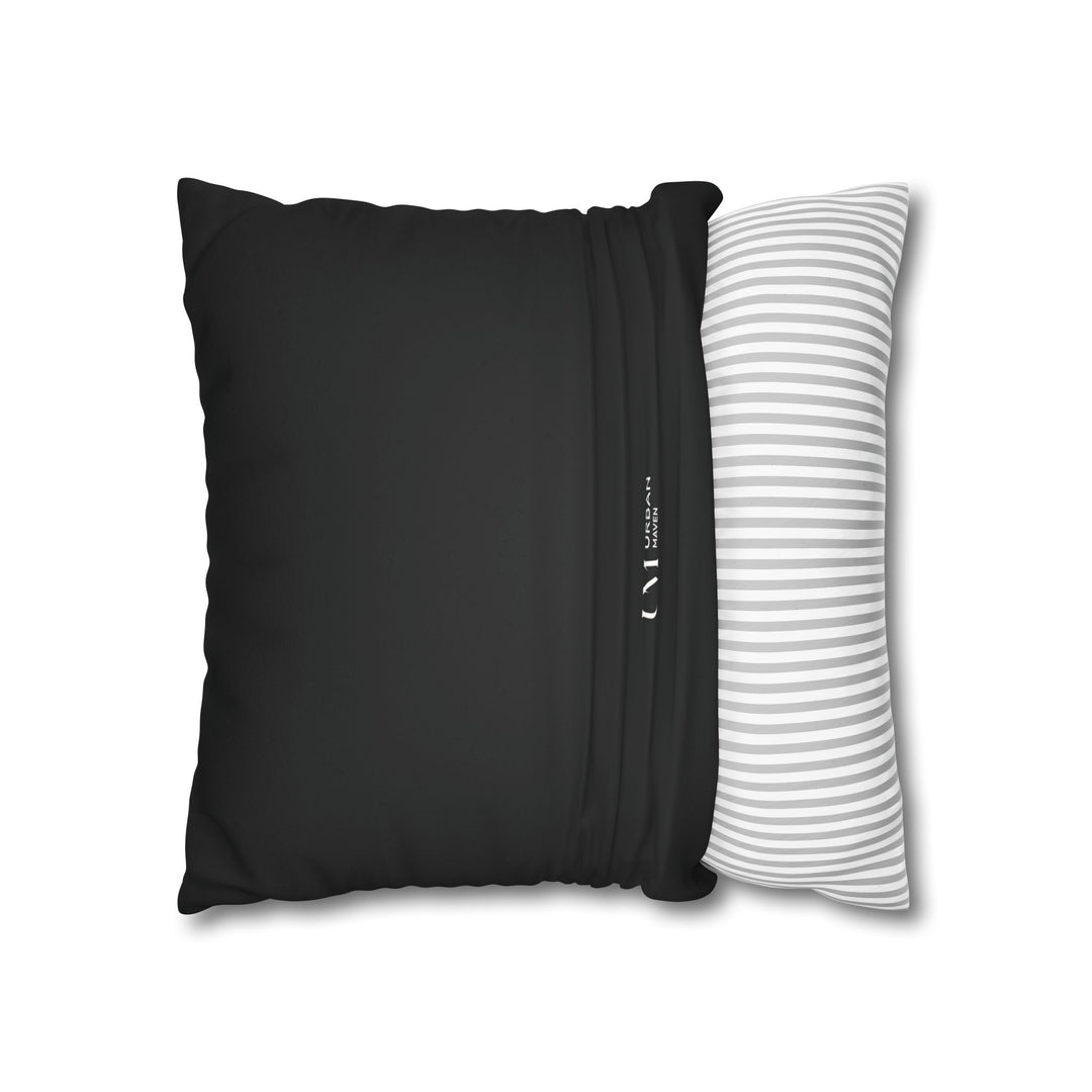 Pillow Cover - Chic Black & White Botanical Design