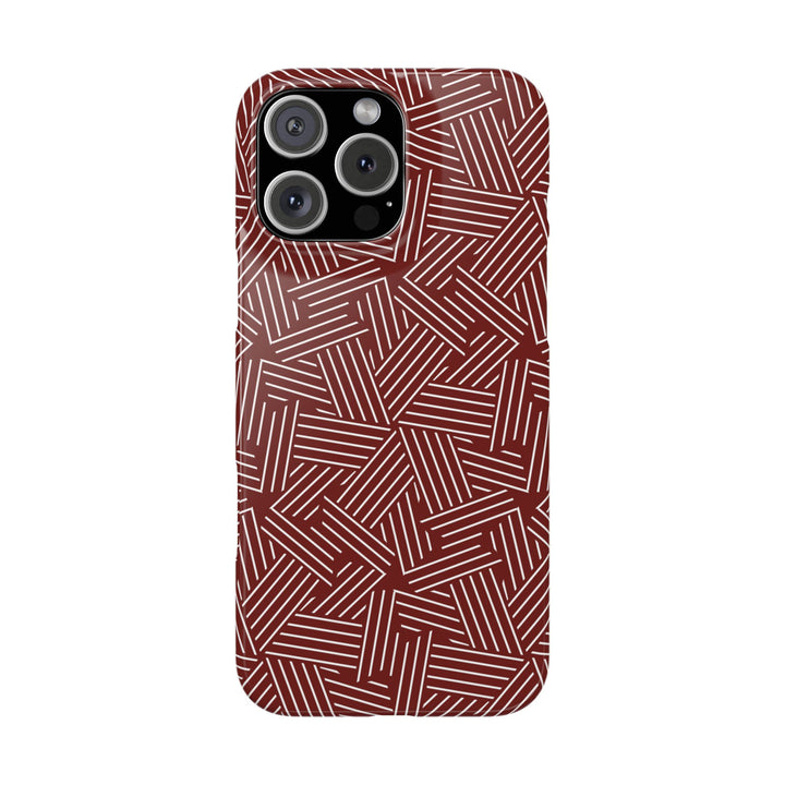 Red Line Pattern Case