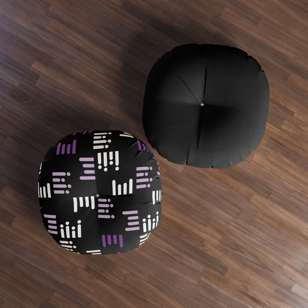 Geometric Pattern Tufted Pillow