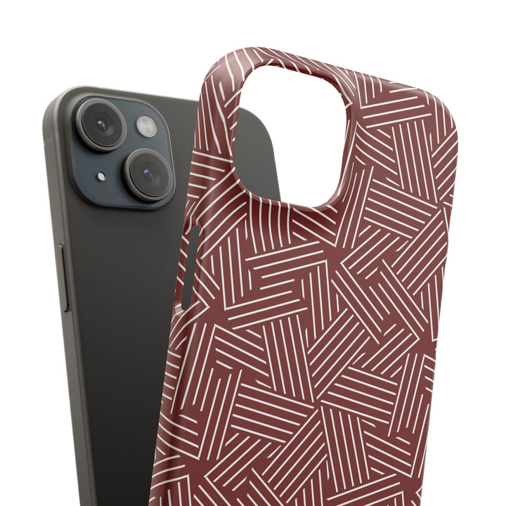 Red Line Pattern Case