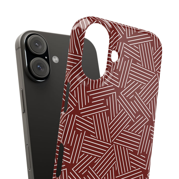 Red Line Pattern Case