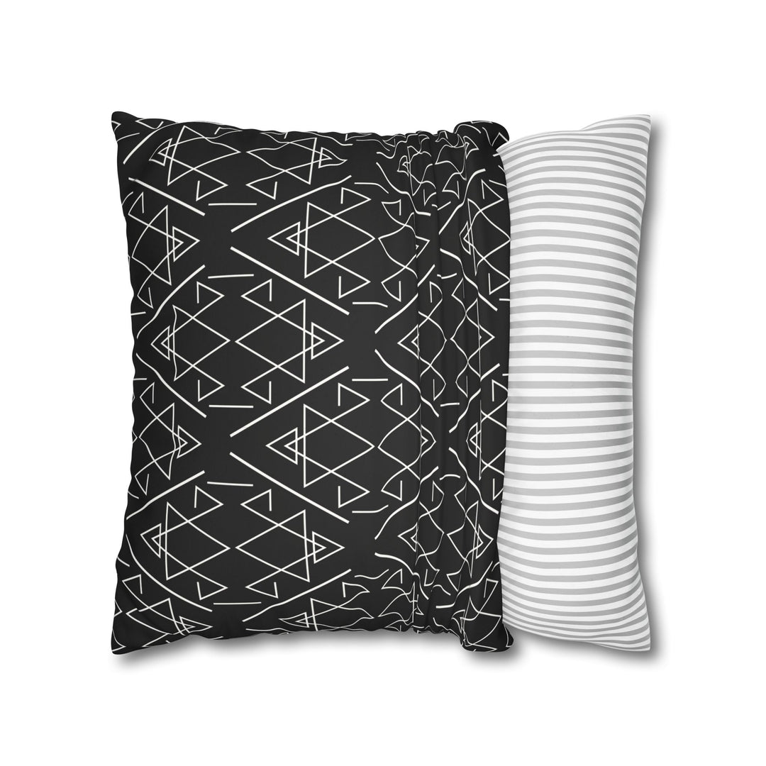 Geometric Black Pillowcase