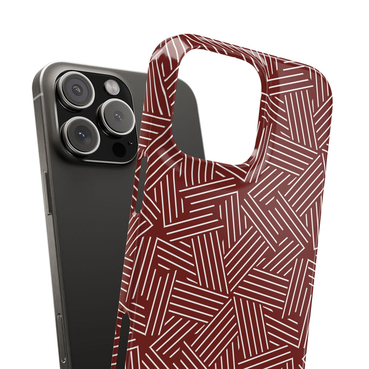 Red Line Pattern Case