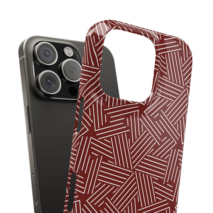 Red Line Pattern Case