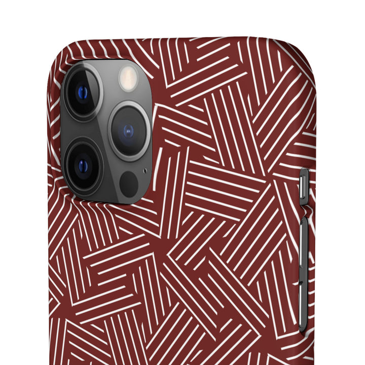 Red Line Pattern Case