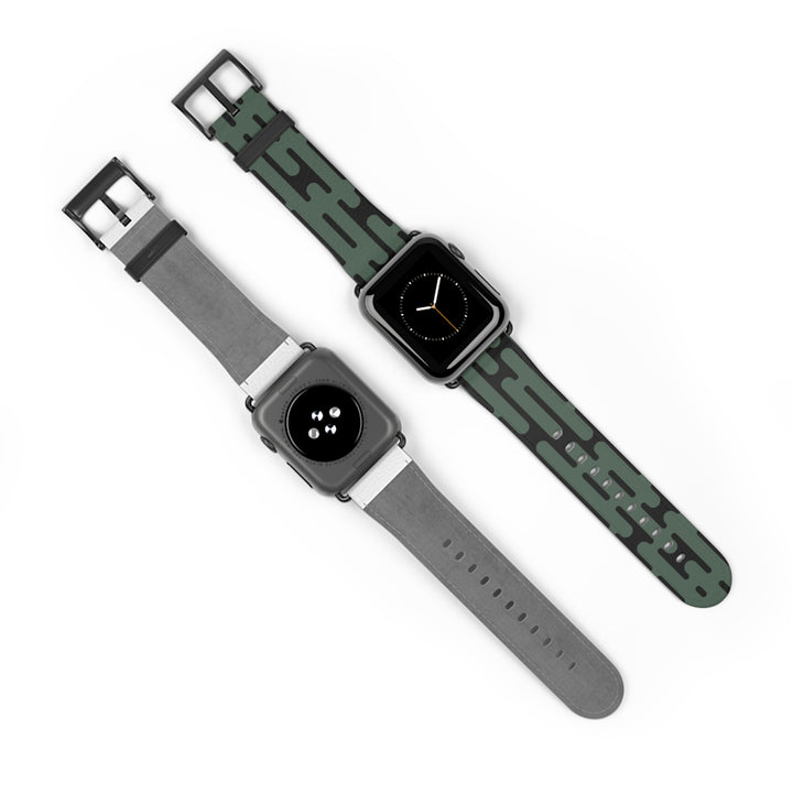 Green Geometric Watchband