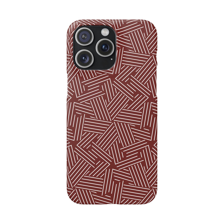 Red Line Pattern Case