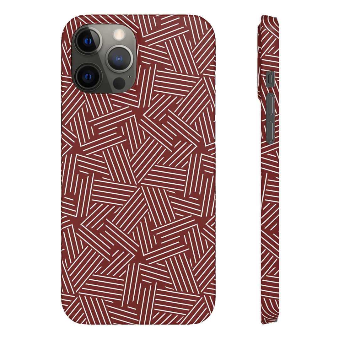 Red Line Pattern Case