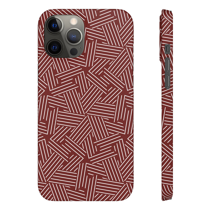 Red Line Pattern Case