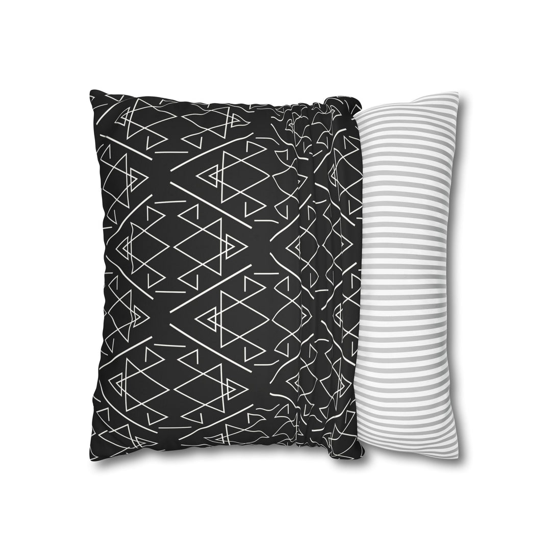 Geometric Black Pillowcase