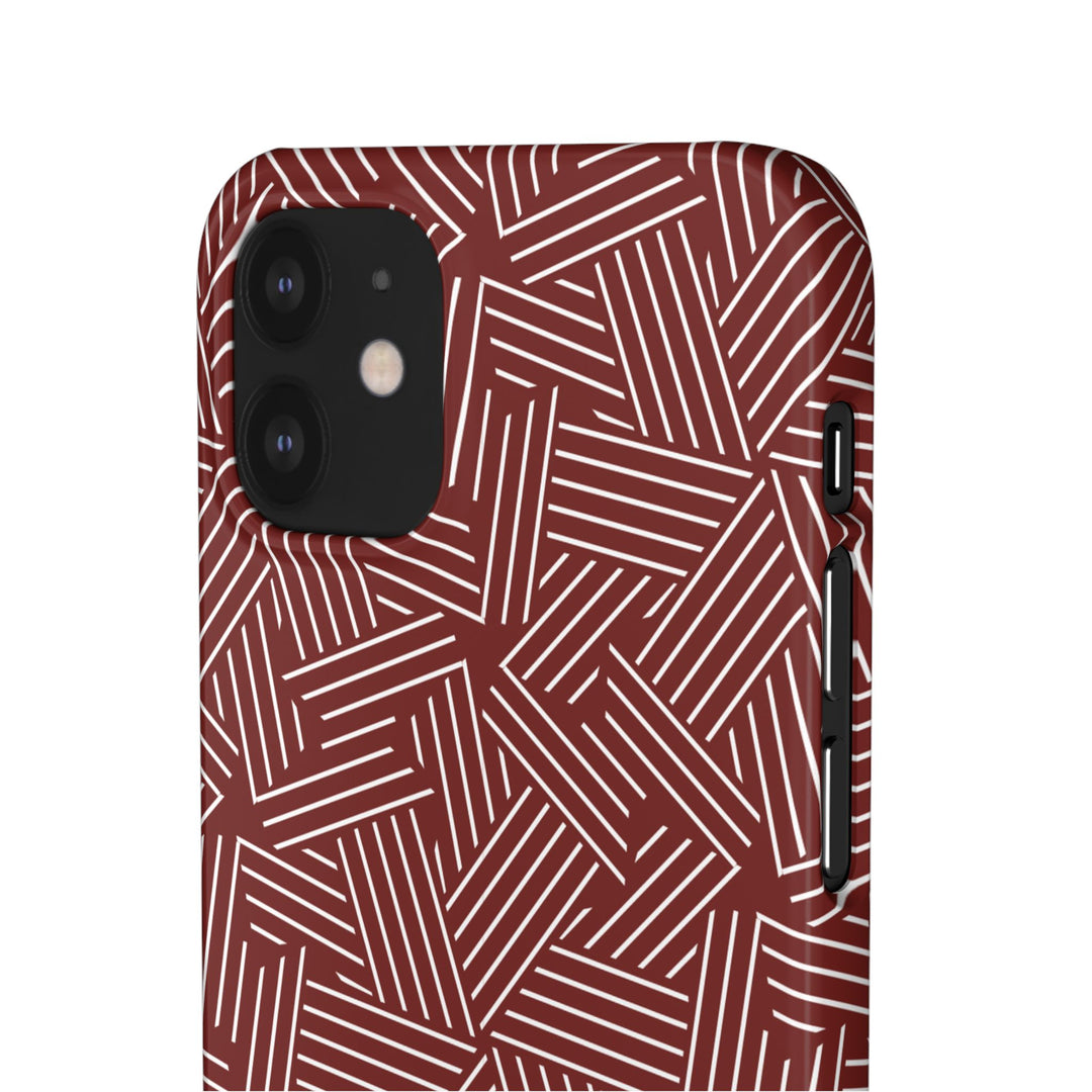 Red Line Pattern Case