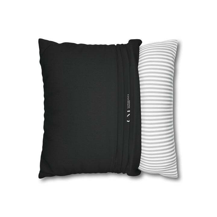 Pillow Cover - Bold Black & White Leaf Design