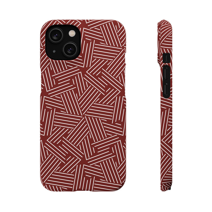 Red Line Pattern Case