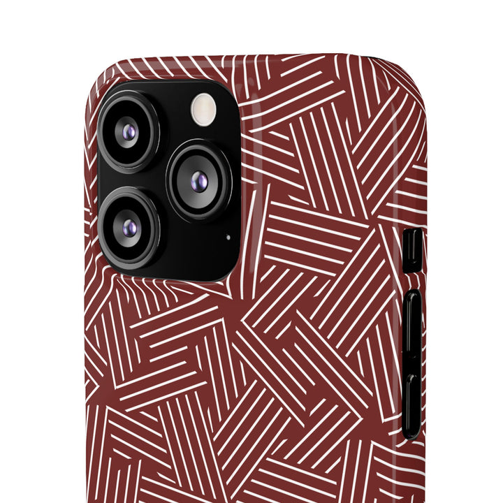 Red Line Pattern Case