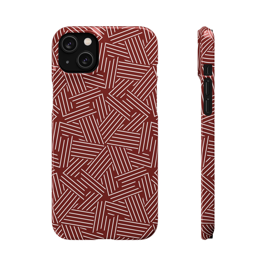 Red Line Pattern Case