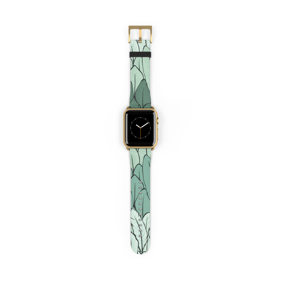 Green Leaf Watch Band