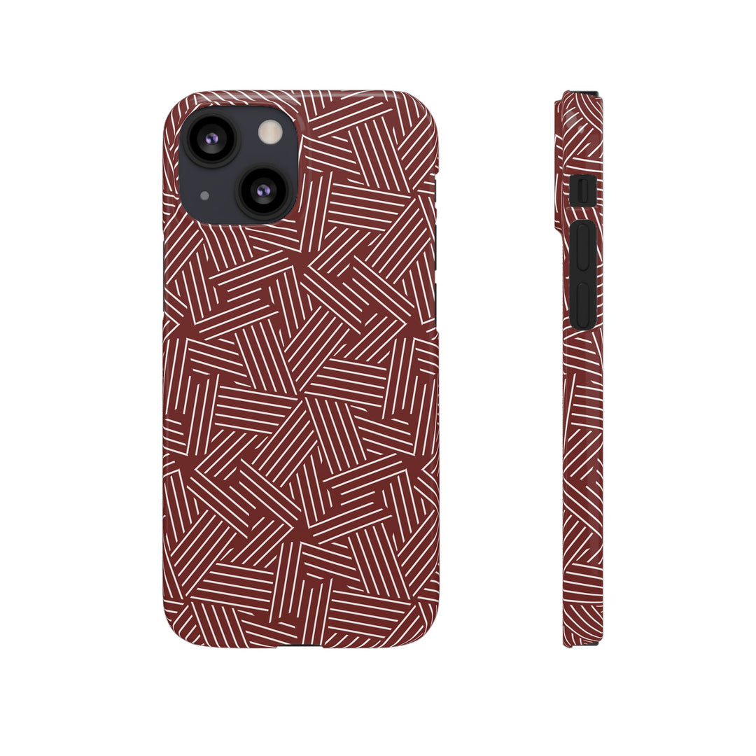 Red Line Pattern Case