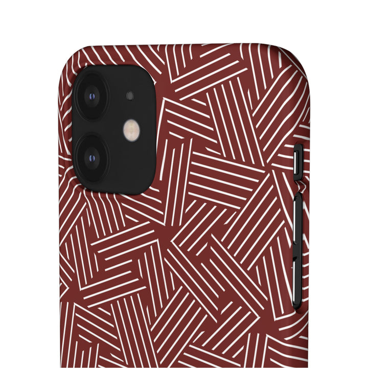 Red Line Pattern Case