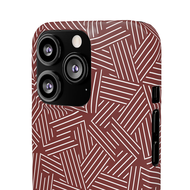 Red Line Pattern Case