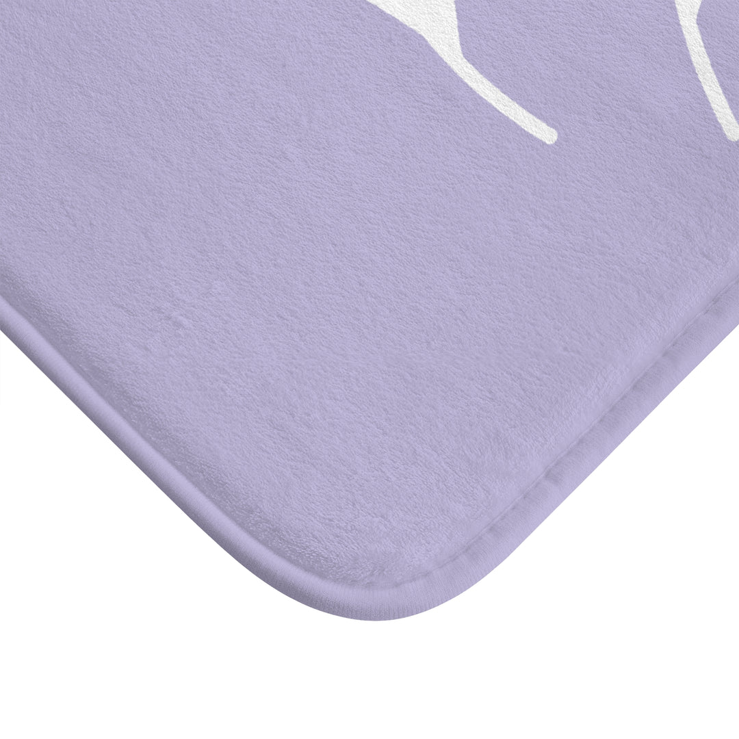 Bath Mat - Dual Leaf Lavender Design