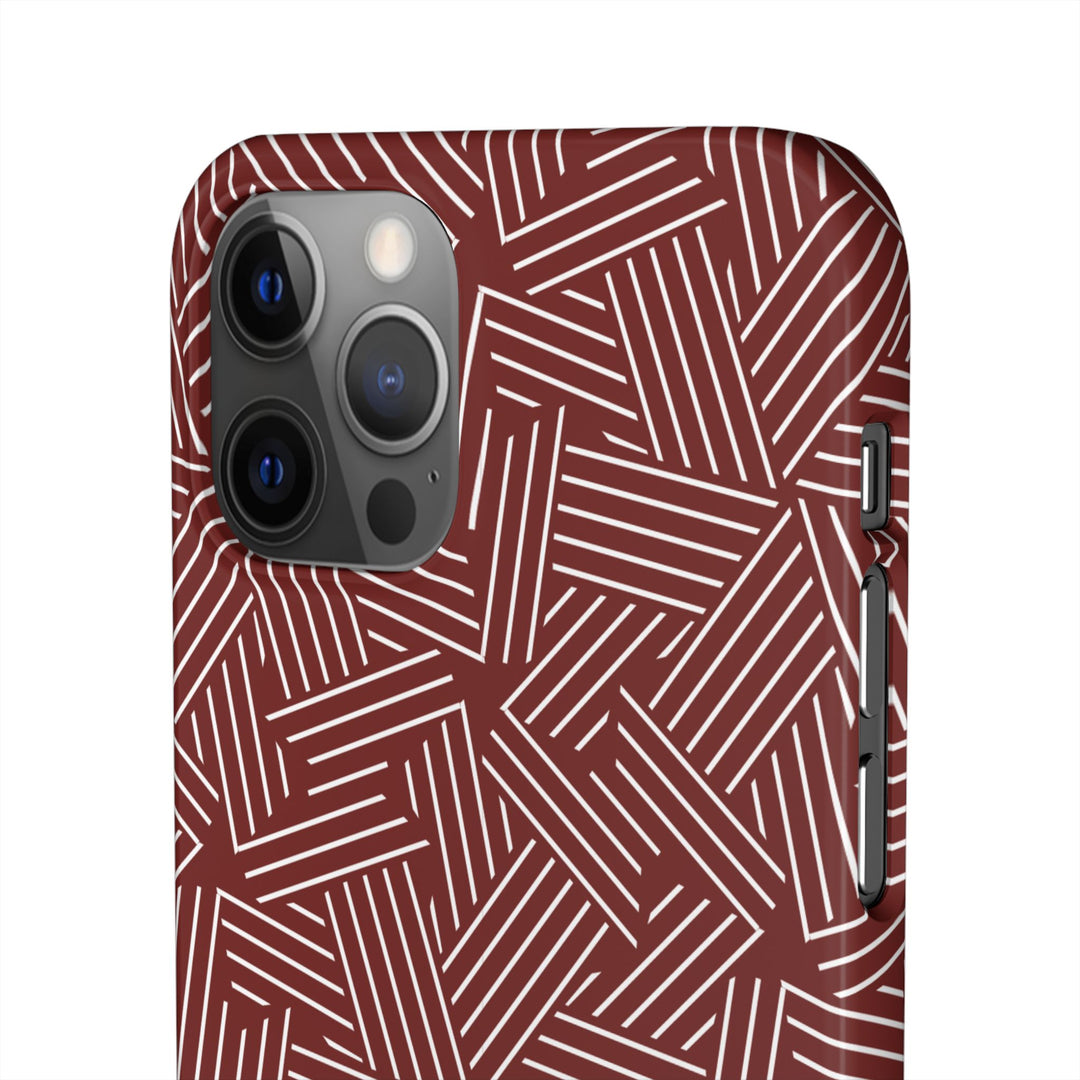 Red Line Pattern Case