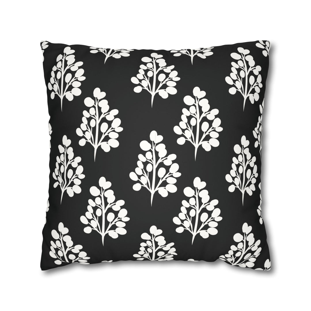 Pillow Cover - Chic Black & White Botanical Design