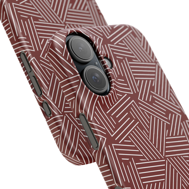 Red Line Pattern Case