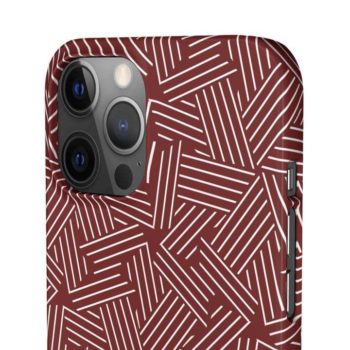 Red Line Pattern Case