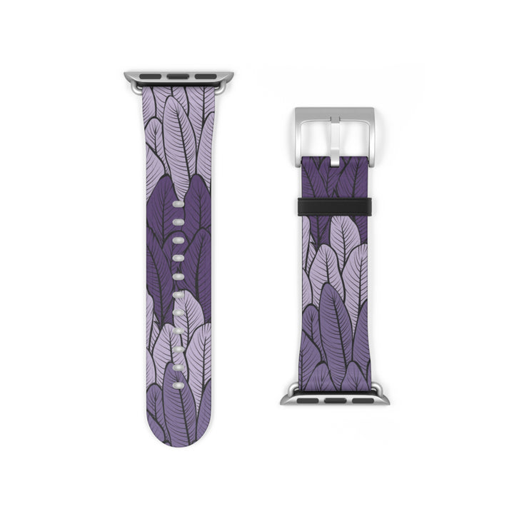 Purple Leaves Watch Band