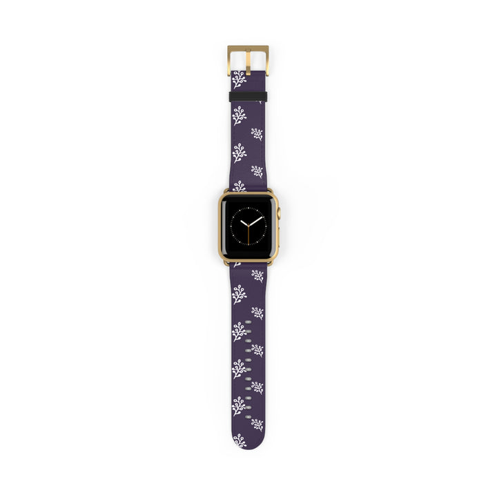 Delicate Bloom Faux Leather Watch Band