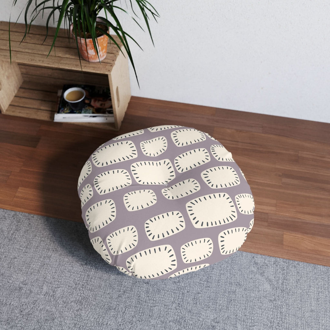 Modern Pattern Tufted Pillow