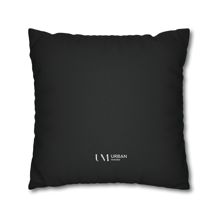 Pillow Cover - Bold Black & White Leaf Design