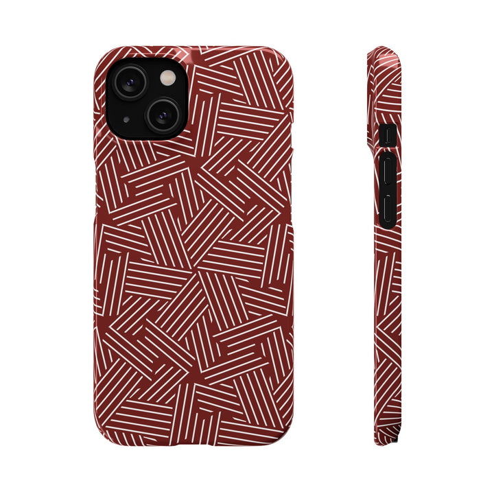 Red Line Pattern Case