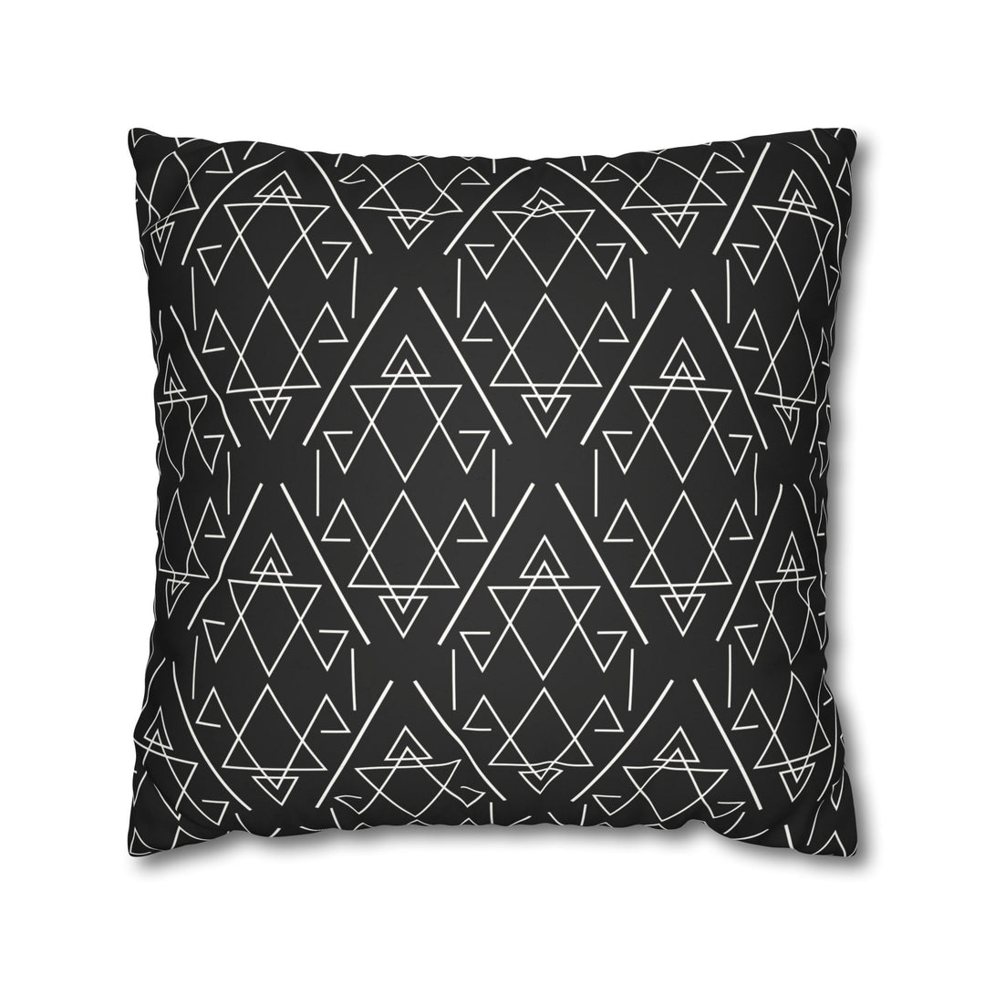 Geometric Black Pillowcase