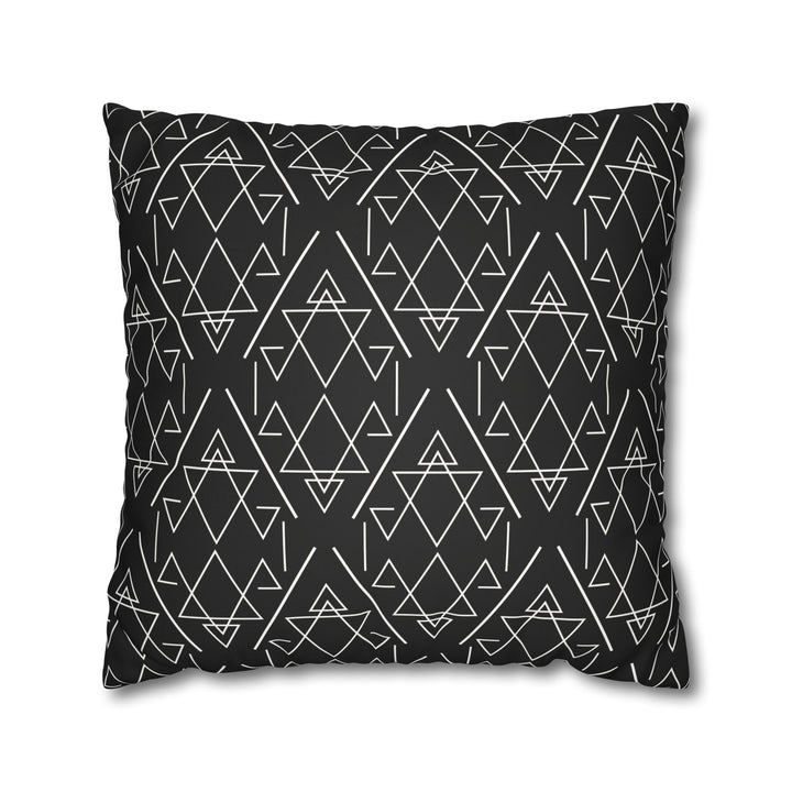 Geometric Black Pillowcase