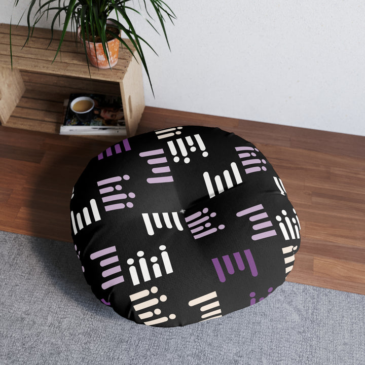 Geometric Pattern Tufted Pillow