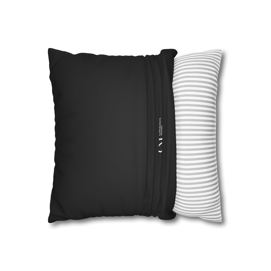 Geometric Black Pillowcase