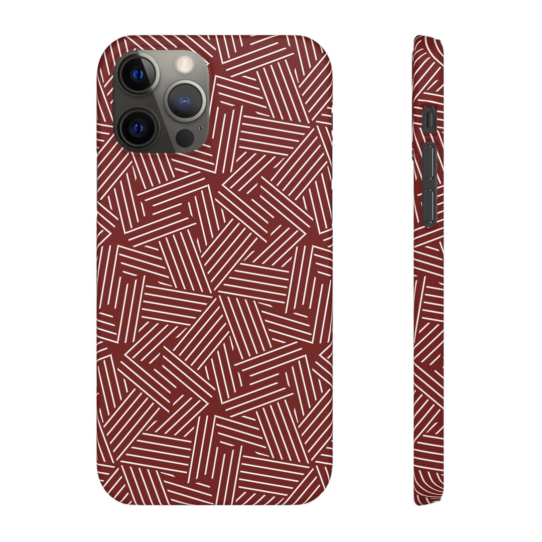 Red Line Pattern Case