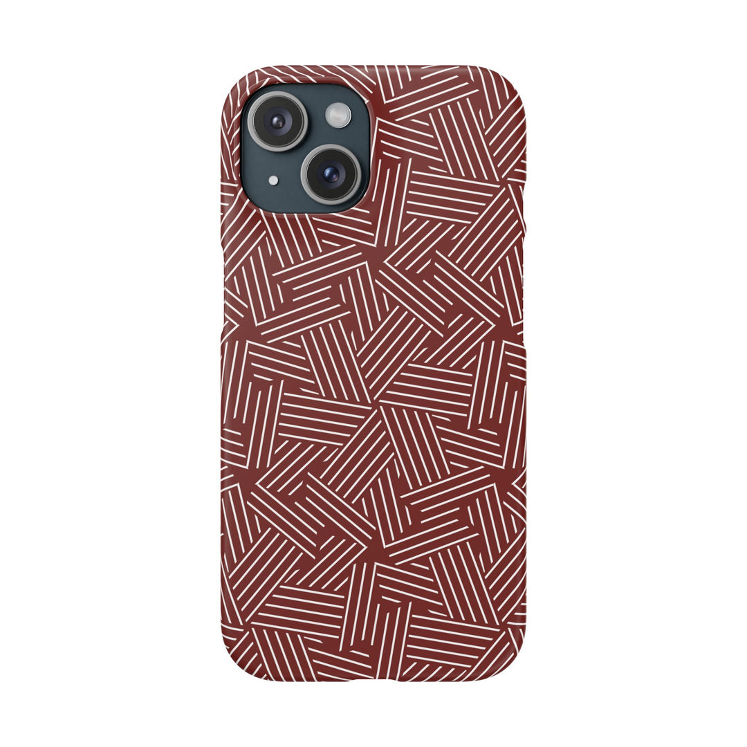 Red Line Pattern Case