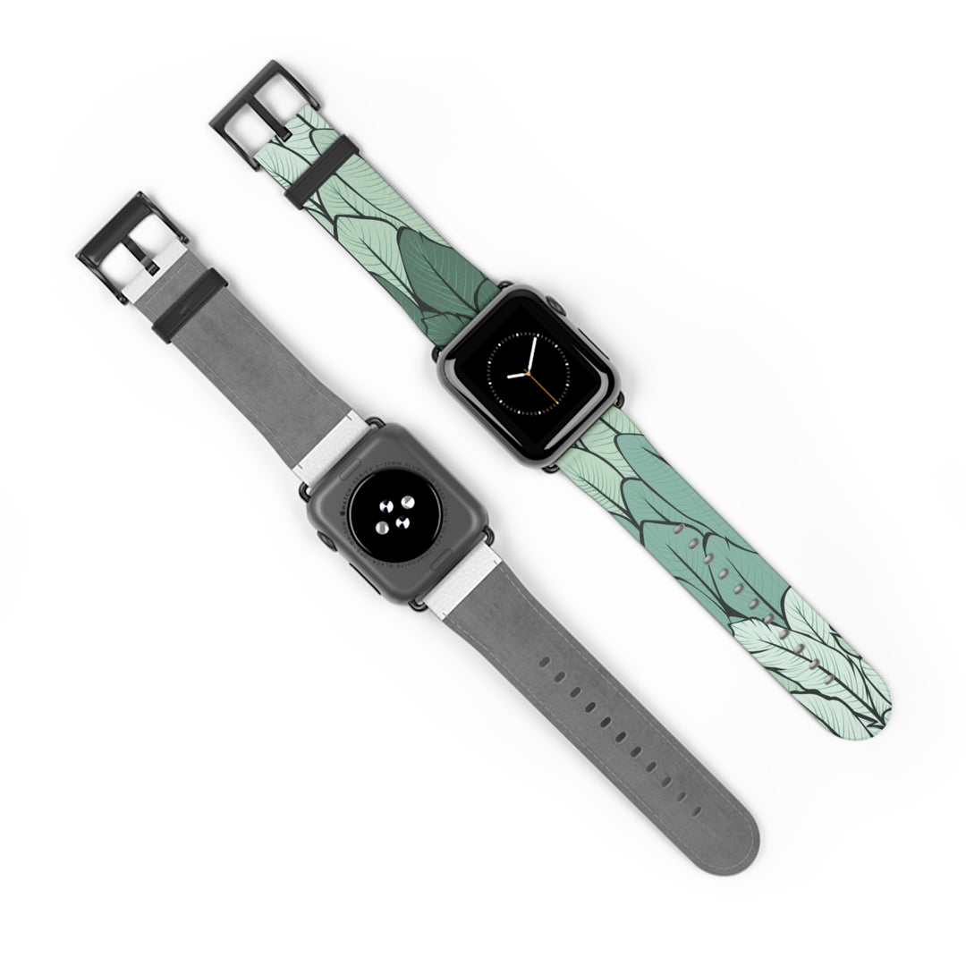 Green Leaf Watch Band