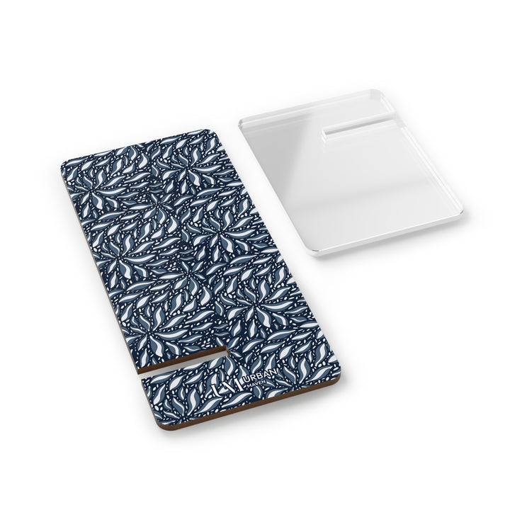 Phone Stand - Intricate Blue Floral Design