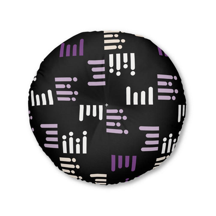 Geometric Pattern Tufted Pillow