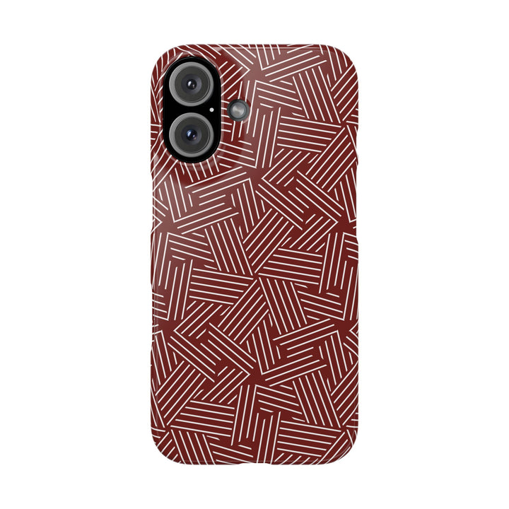 Red Line Pattern Case