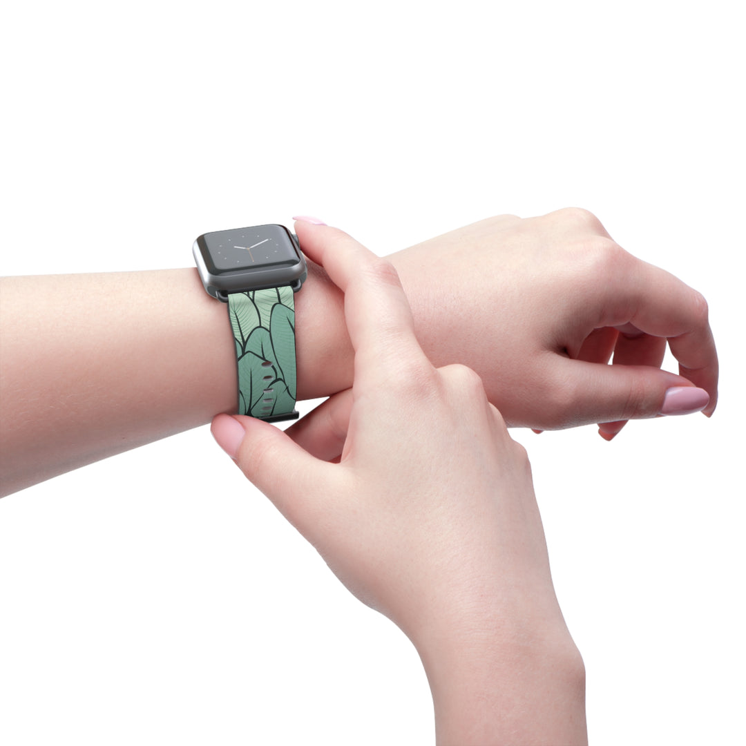 Green Leaf Watch Band