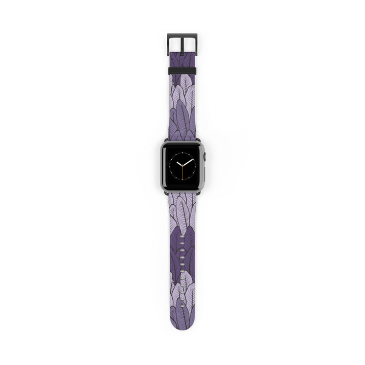 Purple Leaves Watch Band